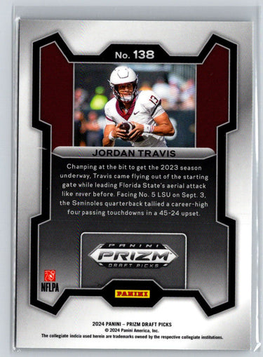 2024 Panini Prizm Draft Picks #138 Jordan Travis N17