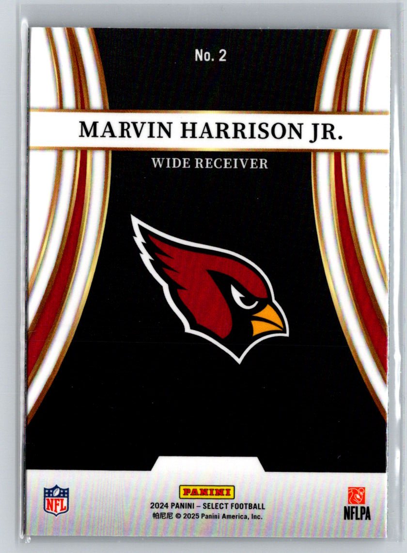 2024 Panini Select #2 Marvin Harrison Jr. Turbocharged N17