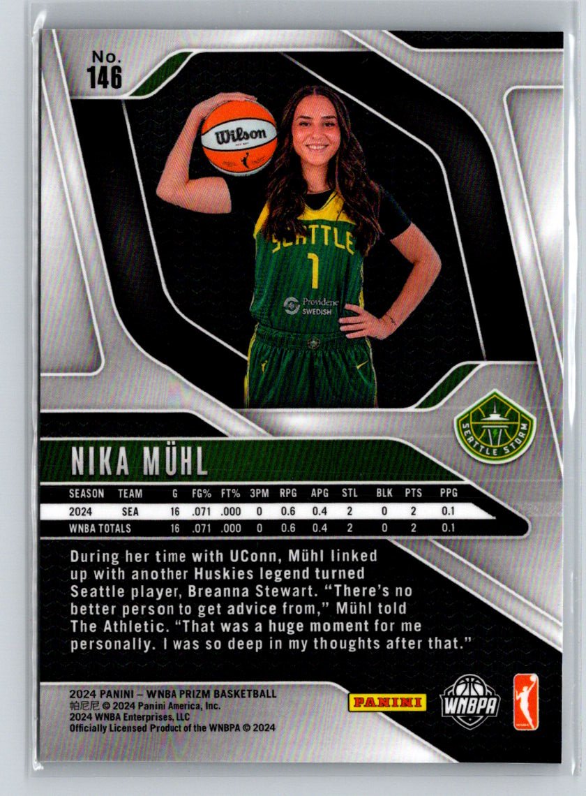 2024 Panini Prizm WNBA #146 Nika Muhl N18