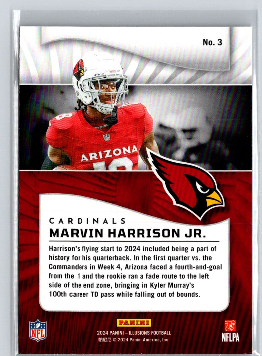 2024 Panini Illusions #3 Marvin Harrison Jr. Retail N19