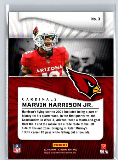 2024 Panini Illusions #3 Marvin Harrison Jr. Retail N19
