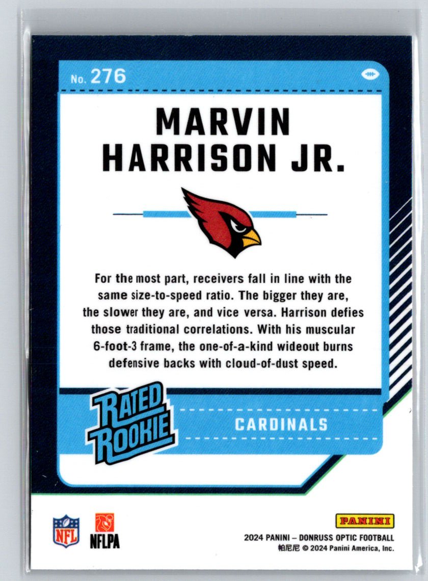 2024 Donruss Optic #276 Marvin Harrison Jr. N20