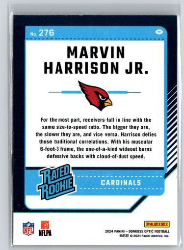 2024 Donruss Optic #276 Marvin Harrison Jr. N20