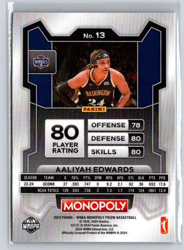 2024 Panini Prizm WNBA #70 Aaliyah Edwards N21