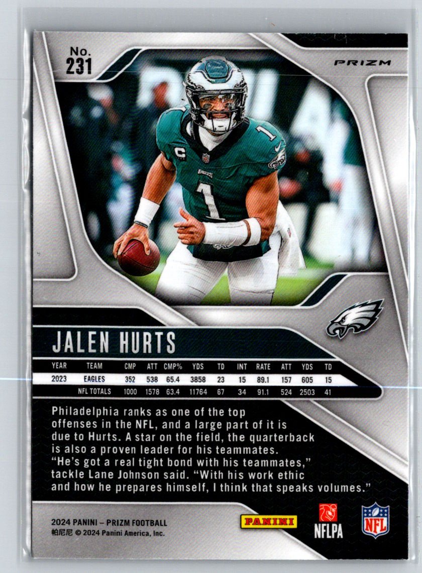 2024 Panini Prizm #231 Jalen Hurts Silver N23