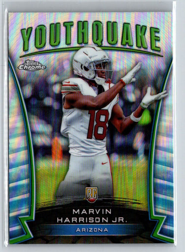 2024 Topps Chrome #Y-4 Marvin Harrison Jr. Youthquake Refractor N23