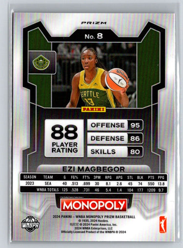 2024 Panini Prizm Monopoly WNBA #8 Ezi Magbegor Icons Red Prizm N24