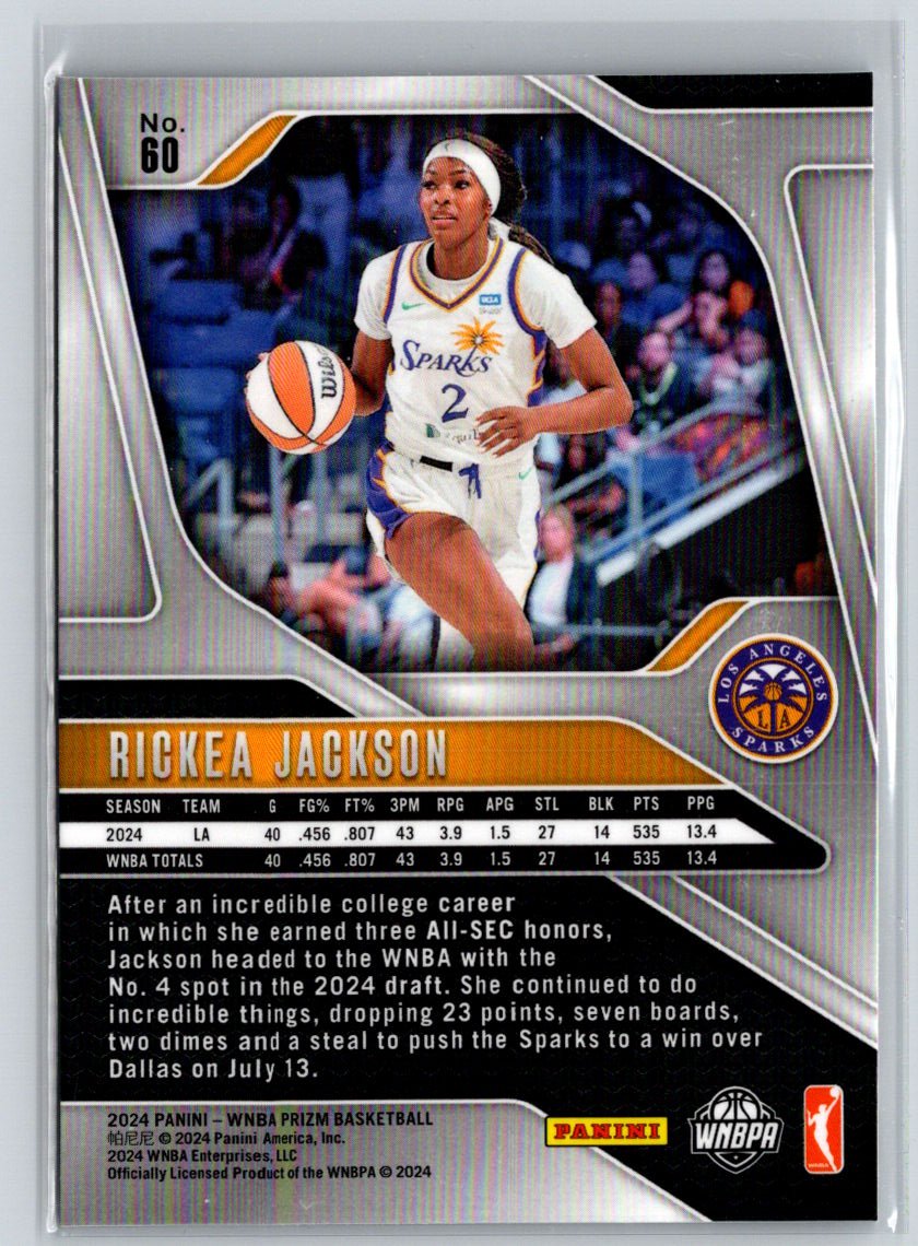 2024 Panini Prizm WNBA #60 Rickea Jackson N24