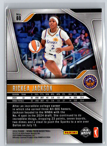 2024 Panini Prizm WNBA #60 Rickea Jackson N24