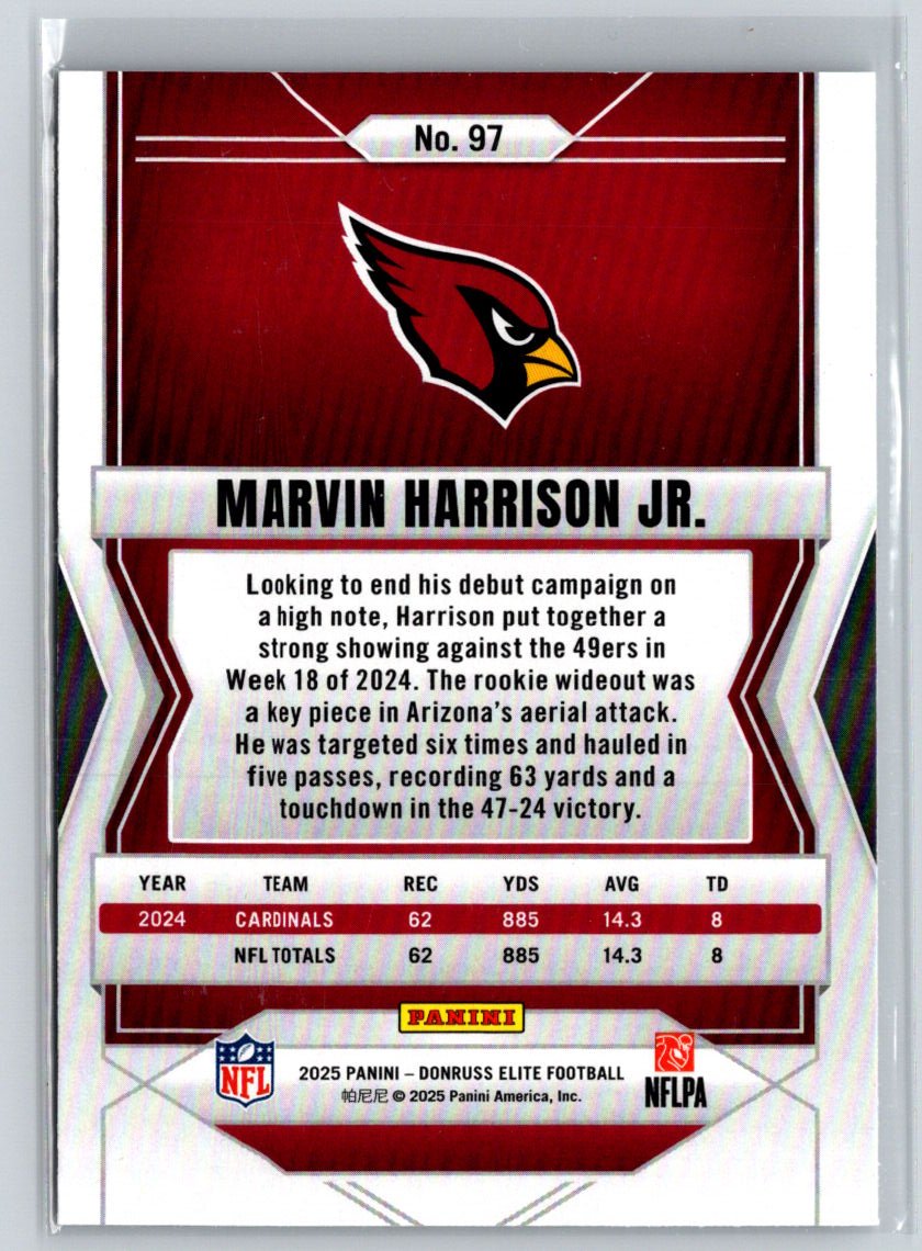 2025 Donruss Elite #97 Marvin Harrison Jr. N24