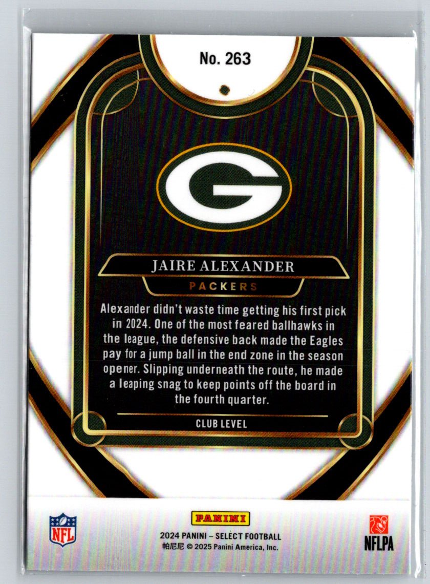 2024 Panini Select #263 Jaire Alexander N25