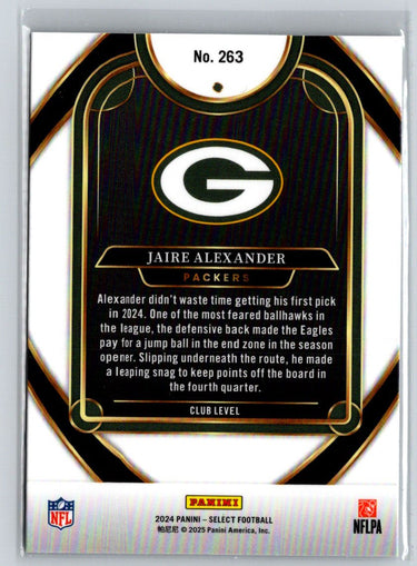 2024 Panini Select #263 Jaire Alexander N25