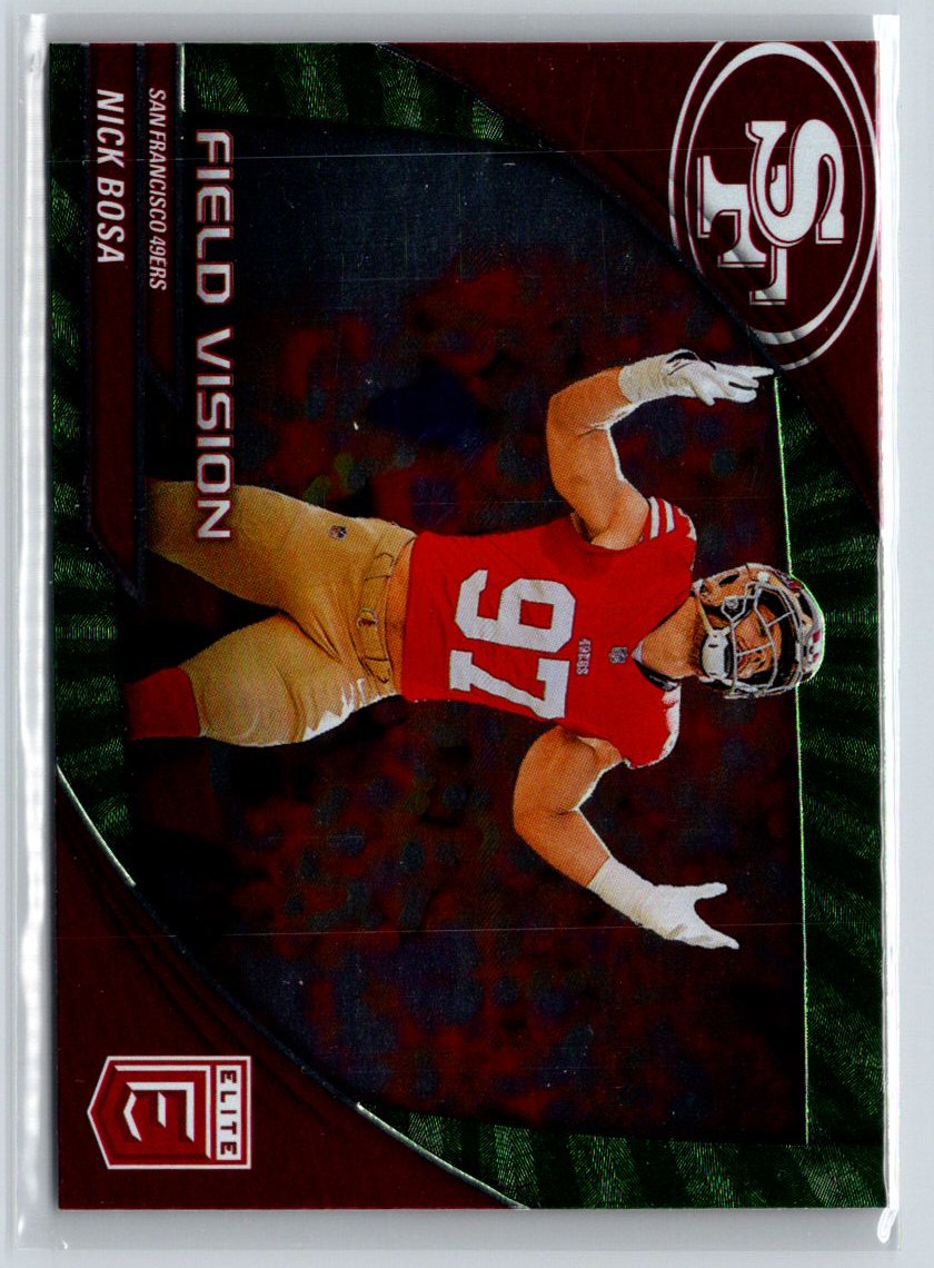 2024 Donruss Elite #9 Nick Bosa Field Vision Green N26