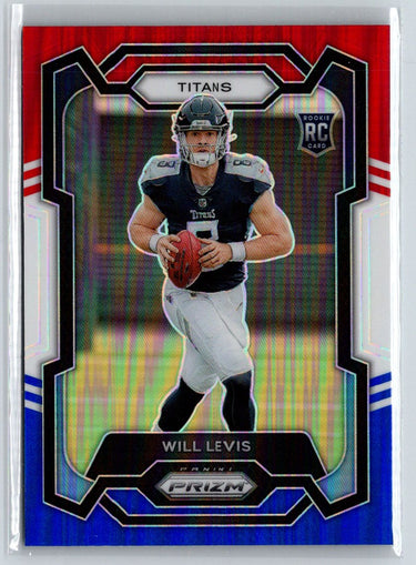 2023 Panini Prizm #397 Will Levis Red White and Blue N26