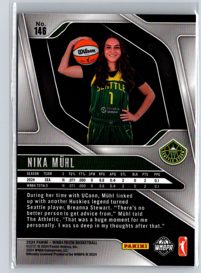 2024 Panini Prizm WNBA #146 Nika Muhl N26