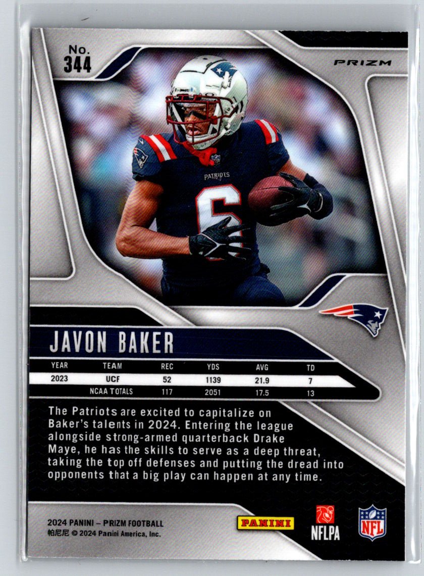 2024 Panini Prizm #344 Javon Baker Silver N27
