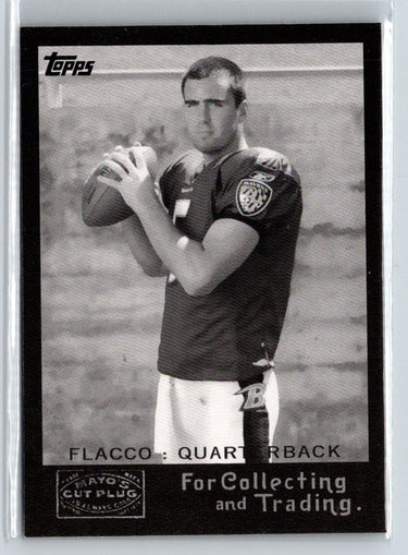 2008 Topps #2 Joe Flacco Mayo's Cut Plug Retro Rookies Black & White N27