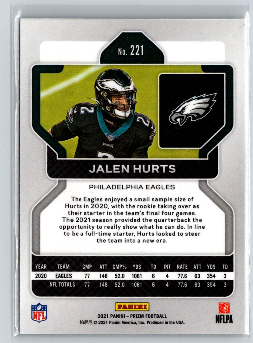 2021 Panini Prizm #221 Jalen Hurts N28