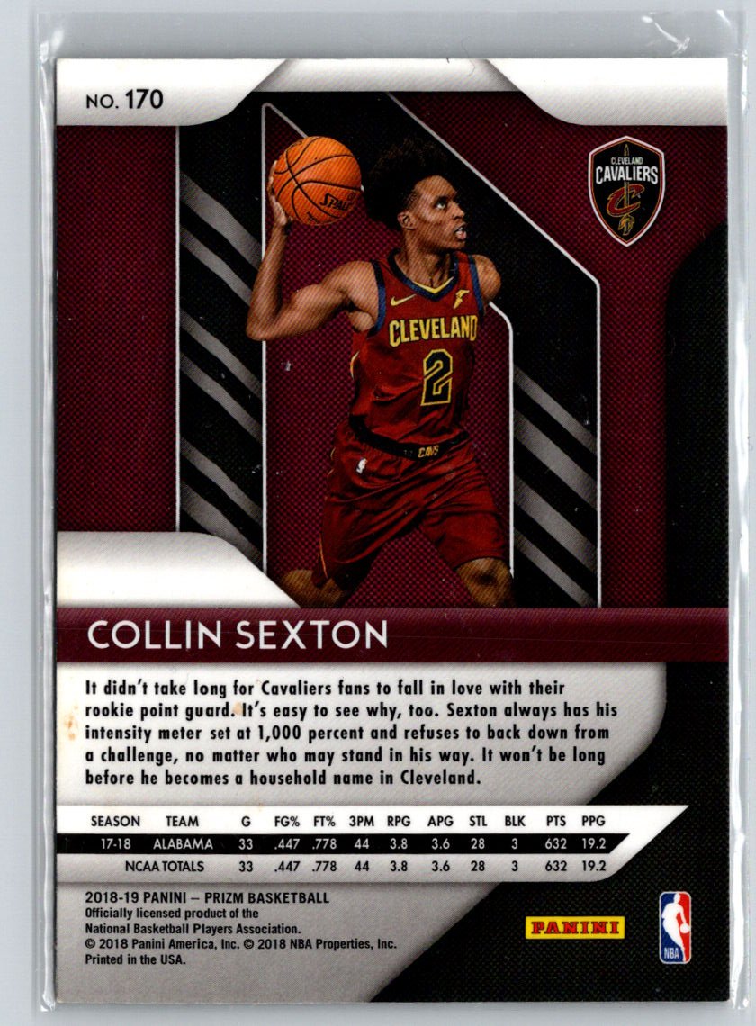 2018-19 Panini Prizm #170 Collin Sexton N28