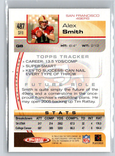 2005 Topps Total #487 Alex Smith N28