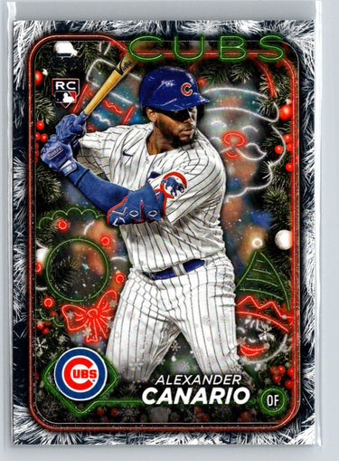 2024 Topps Holiday #H86 Alexander Canario Holiday Tree N28