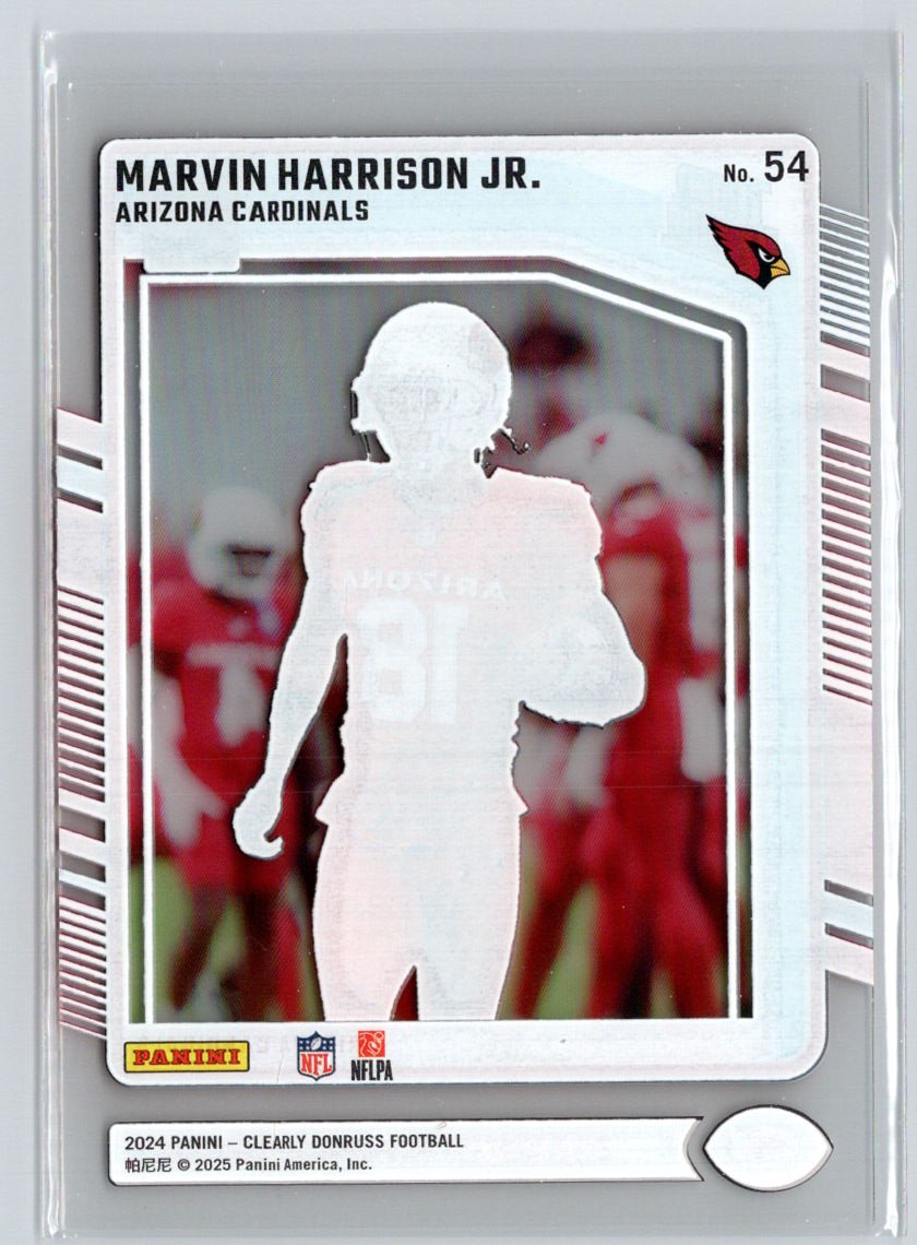 2024 Clearly Donruss #54 Marvin Harrison Jr. N28