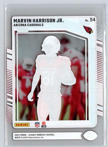 2024 Clearly Donruss #54 Marvin Harrison Jr. N28
