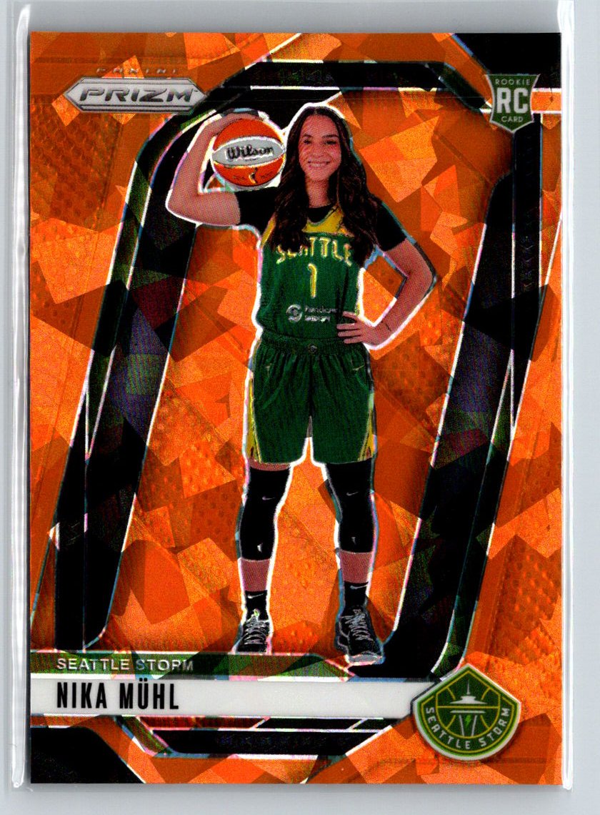 2024 Panini Prizm WNBA #146 Nika Muhl Ice Orange Prizms N28