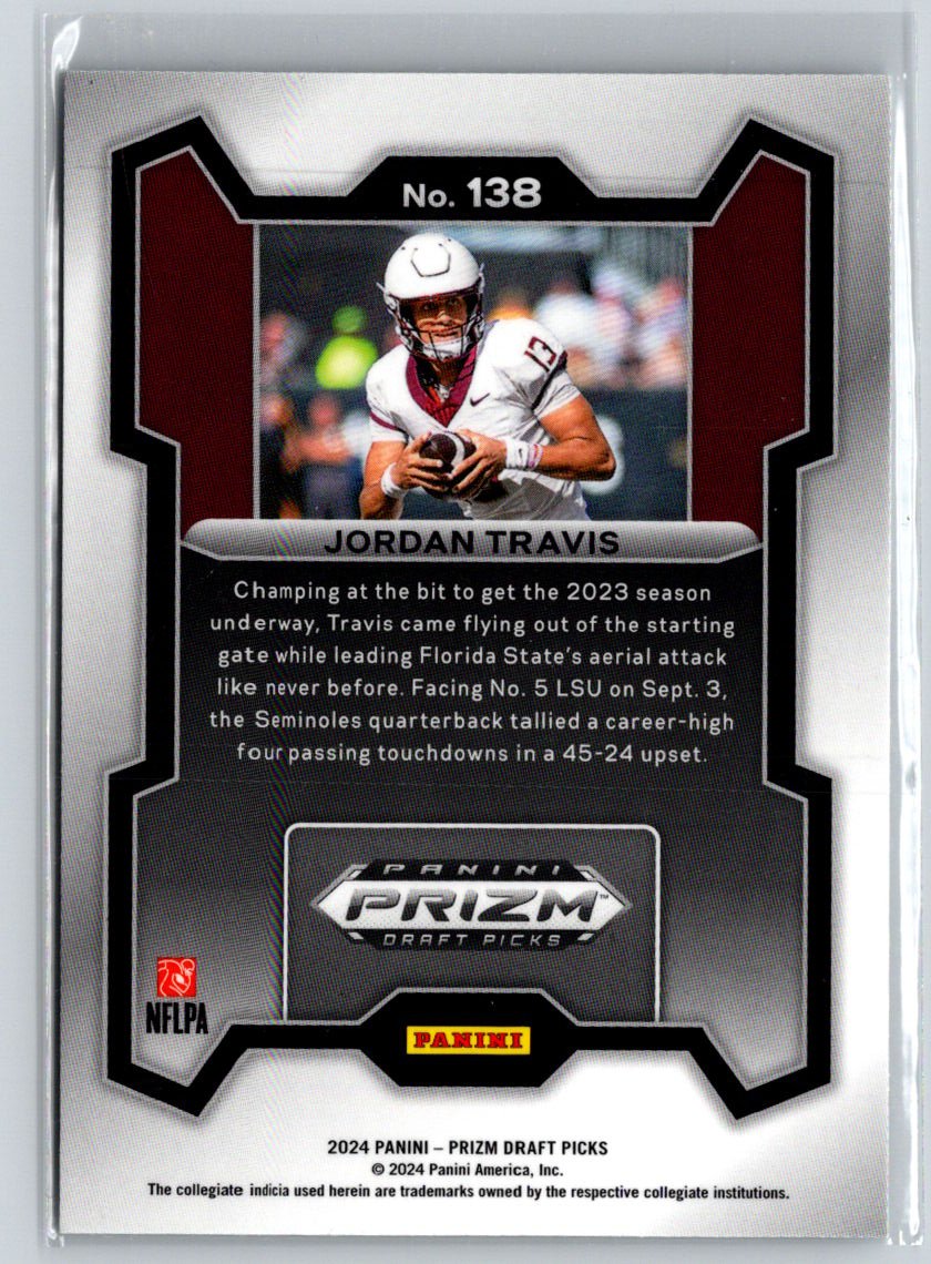 2024 Panini Prizm Draft Picks #138 Jordan Travis N29