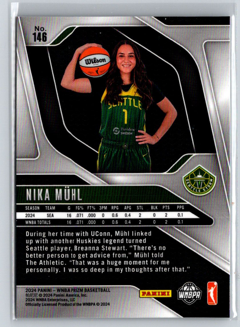2024 Panini Prizm WNBA #146 Nika Muhl N29