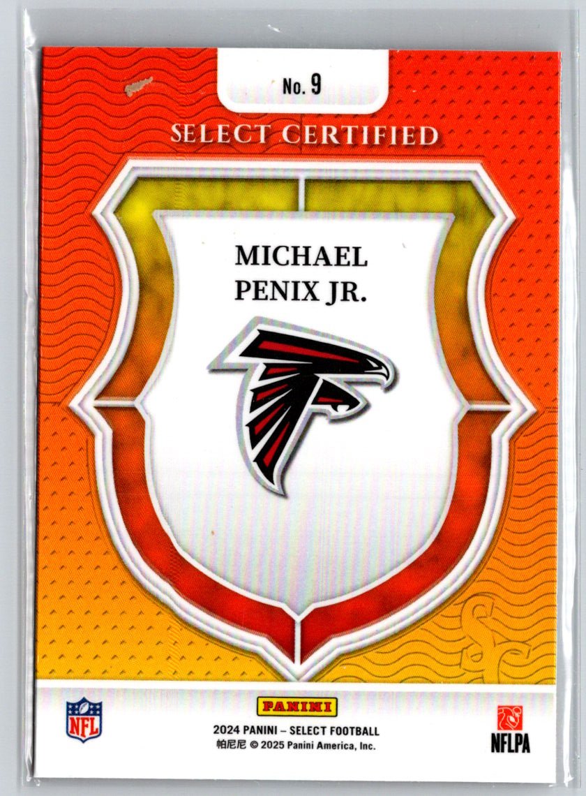 2024 Panini Select #9 Michael Penix Jr. Select Certified Rookies N31