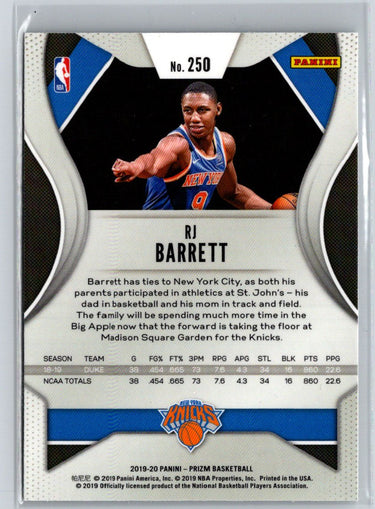 2019-20 Panini Prizm #250 RJ Barrett N31