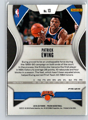 2019-20 Panini Prizm #13 Patrick Ewing Prizms Green N33