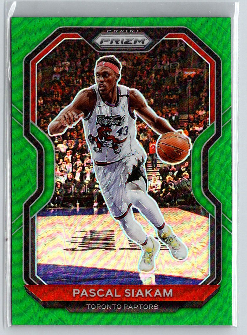 2020-21 Panini Prizm #134 Pascal Siakam Green Prizms N33