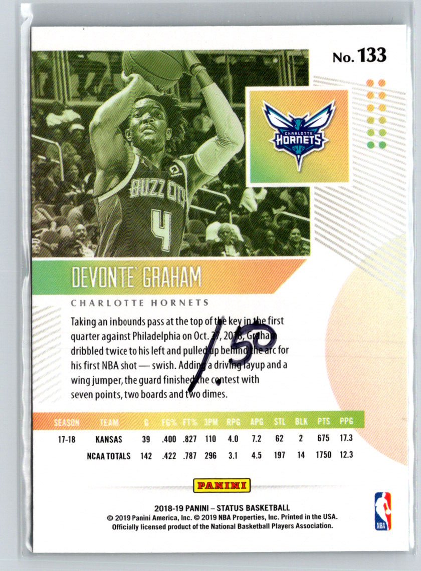 2018-19 Panini Status #133 Devonte' Graham N33