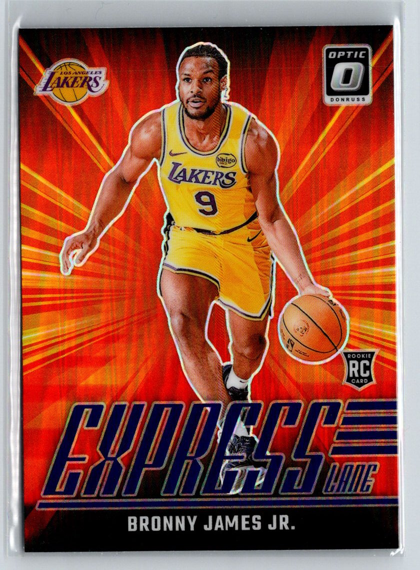 2024-25 Donruss Optic #4 Bronny James Jr. Express Lane Holo N34