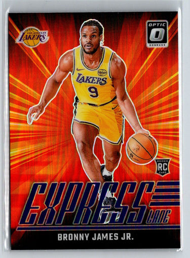 2024-25 Donruss Optic #4 Bronny James Jr. Express Lane Holo N34