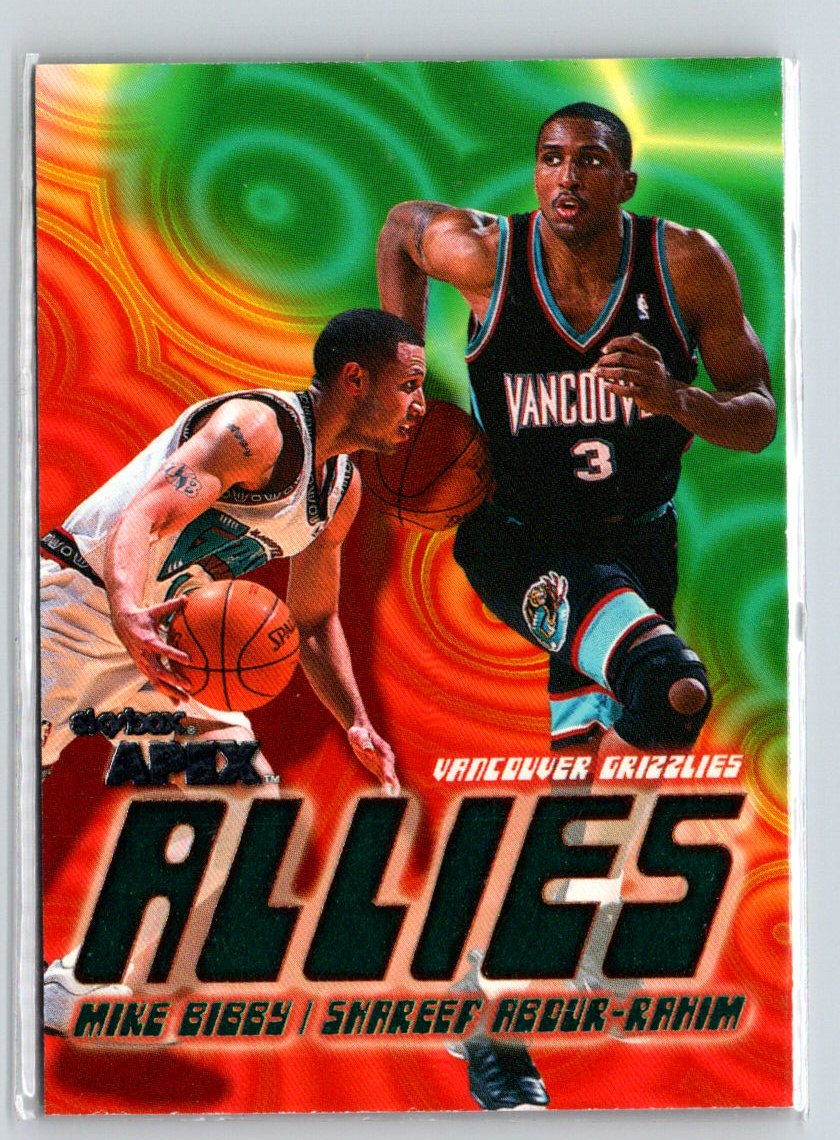 1999-00 SkyBox Apex #4A Mike Bibby / Shareef Abdur-Rahim Allies N35