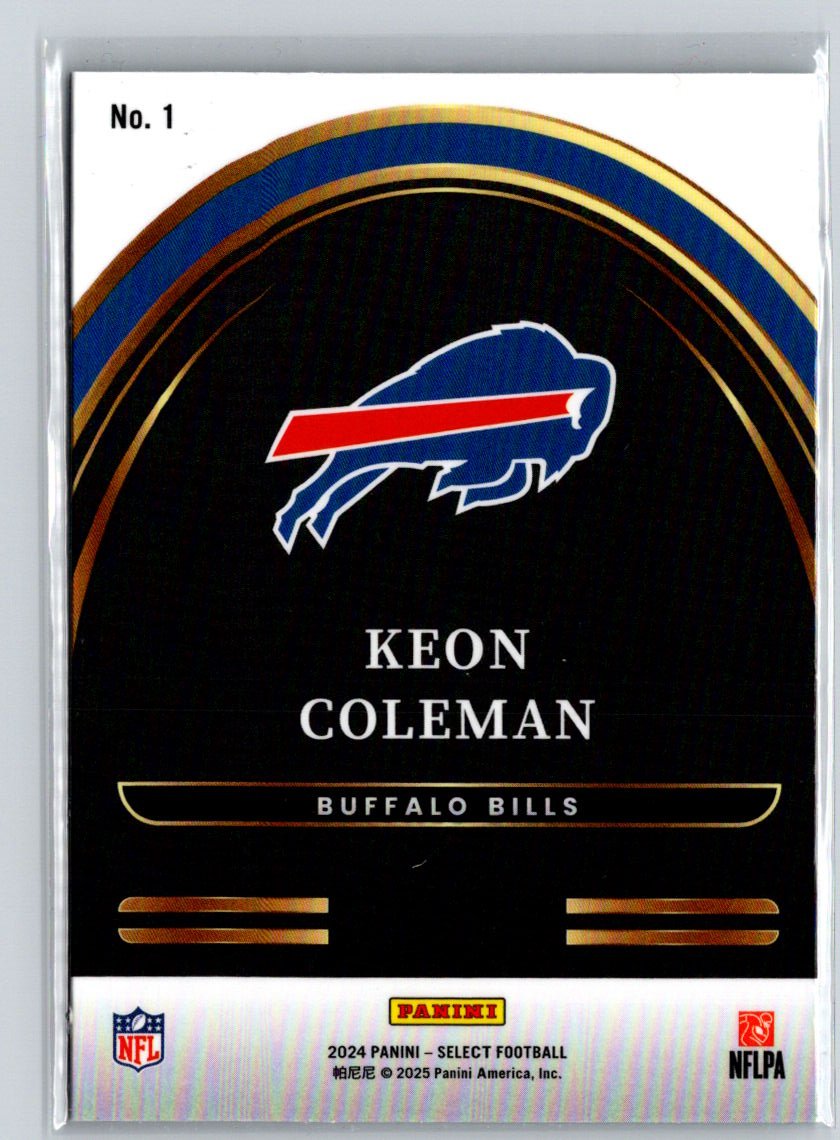 2024 Panini Select #1 Keon Coleman Select Future N35