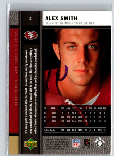 2005 Upper Deck Rookie Premiere #2 Alex Smith N35