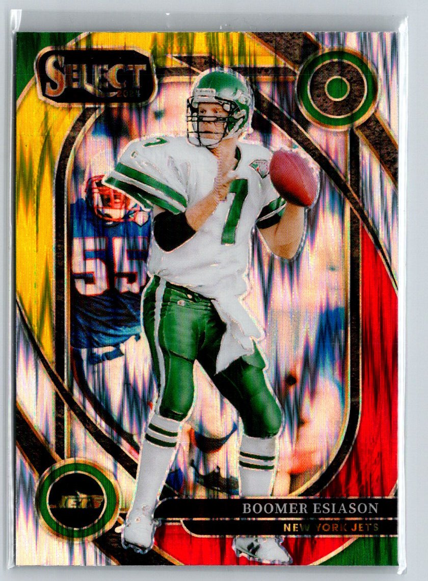 2024 Panini Select #209 Boomer Esiason Black & Red Prizm Shock N36