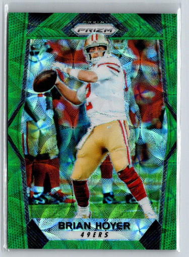2017 Panini Prizm #164 Brian Hoyer Prizm Green Scope #/99 N36