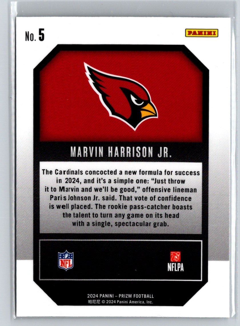 2024 Panini Prizm - Emergent #5 Marvin Harrison Jr. N36