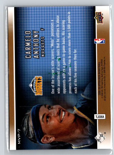 2008-09 Upper Deck #MVP-7 Carmelo Anthony Team MVPs N37