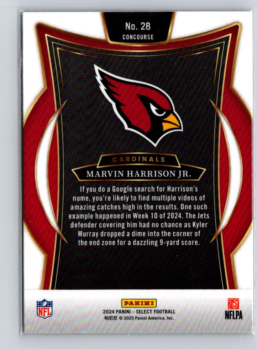 2024 Panini Select #28 Marvin Harrison Jr. N37