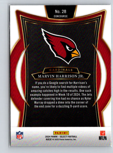 2024 Panini Select #28 Marvin Harrison Jr. N37