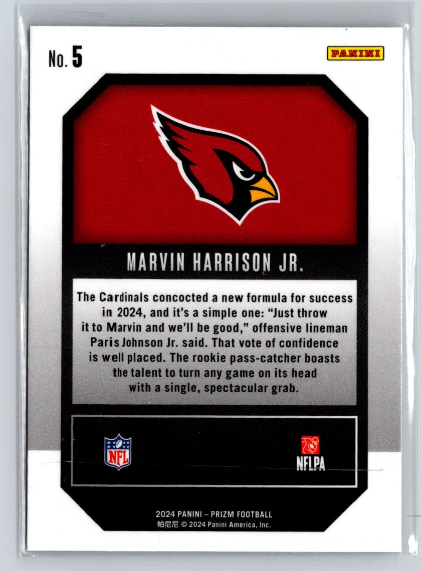 2024 Panini Prizm - Emergent #5 Marvin Harrison Jr. N38