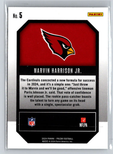 2024 Panini Prizm - Emergent #5 Marvin Harrison Jr. N38