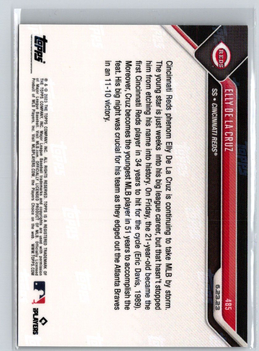 2023 Topps Now #485 Elly De La Cruz N38