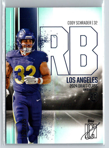 2024 Topps Signature Class - Teal #177 Cody Schrader #/225 N38